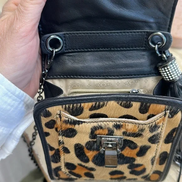 Carol Brodie Rarities Leather Haircalf Small Bag Purse A100249 - Picture 8 of 9